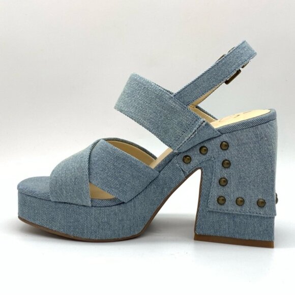 Jessica Simpson Nellenie Sandal in Denim Light Blue - Picture 5 of 14